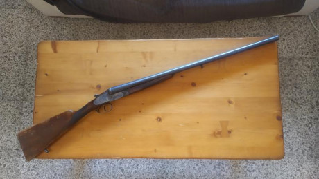 Vendo escopeta paralela calibre 12 Ignacio Ugartechea. En buen estado. Perteneció a un familiar y pasó 02