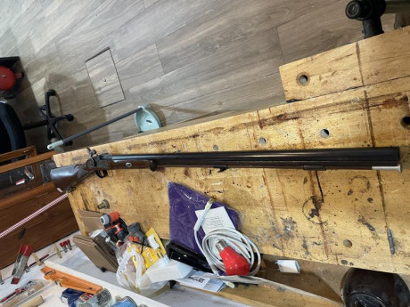 Pues eso vendo escopeta de avancarga de percusión (Pistón), calibre 12. Tira muy bien. Regalo una culata 00