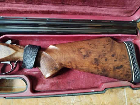 Escopeta miroku 3800TR1, trap, 76 de cañón , 1 y 2 estrellas, banda ancha, punto de mira intermedio, selector 01