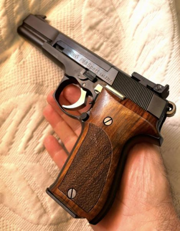 Se ofrece una magnífica pistola Walther P88 Champion  cal 9mm de 6” cañón poligonal, dos cargadores  de 11