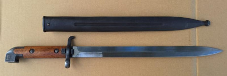 Bayoneta modelo 1914 utilizada por el Ejército Sueco con la carabina Mauser de 6,5 mm m/1894-14. Esta 10
