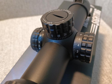 Visor táctico Bestsight, zoom variable 1-5, ajuste de 1/2 MOA por click. Torretas balísticas regulables, 01