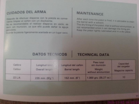 Vendo pistola Astra Ts22 con tres (3) cargadores de 10 cartuchos y maletín de transporte. 325€ envío incluido. 10