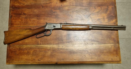 Se vende winchester mod 1892 en 44/40 guiado en D, calibre 44/40, según la pagina de winchester fabricado 02