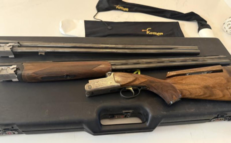 Pongo a la venta escopeta Kemen modelo T4 serie 110.000 con cañón principal 71cm chokes fijos de 5 y 9 02