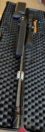 Se vende la conocidísima 1913
Sin visor
Con sintonizador RS y culata BR de madera

Es de cerrojo zurdo
Soy 122