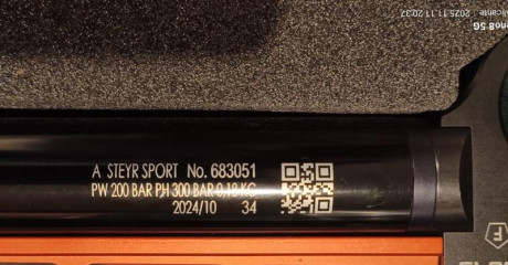 Vendo pistola Steyr evo LP10 E, primer propietario, con su maletin, contrapesos originales, herramientas 02