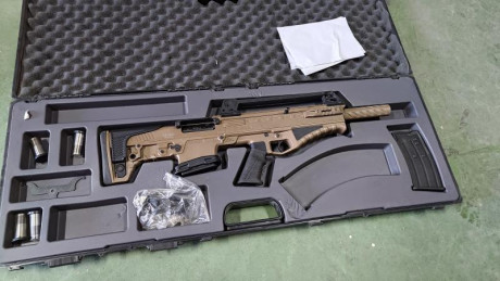 hatsan escort bts 12 color arena 
comprada hace 2 años para cazar con huron y no se a empleado casi por 01