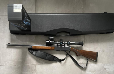 Vendo Rifle Remington 7400 35 Whelen, con visor PARD DS35-70RF Prácticamente nuevo, maletín rígido, correa, 00