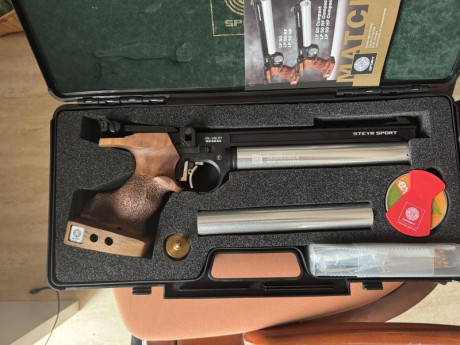 Hola buenos días ,vendo una steyr lp50 con apenas 200 disparos(comprada en abril de 2025) por no usar, 00