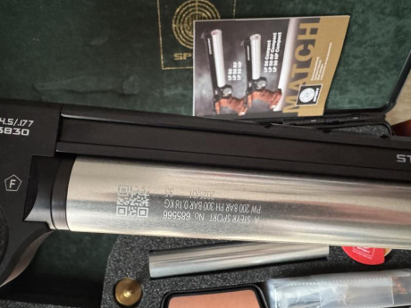 Hola buenos días ,vendo una steyr lp50 con apenas 200 disparos(comprada en abril de 2025) por no usar, 12