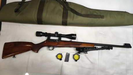 Vendo Carabina BRNO CZ511 Semiautomatica, con algunos accesorios:
   - Visor Gamo 3-9x40 con las dos protecciones 10