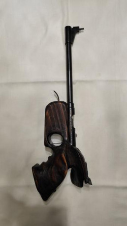 Vendo pistola Pardini, calibre 22LR, guiada en F, para tiro libre 50m:

   - Tiene un estuche no original 12