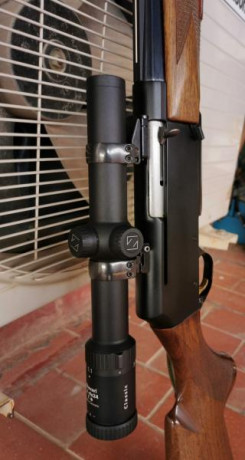 Impecable BROWNING BAR 2 calibre 30 06. 
Monturas y anillas originales APEL.
Visor ZEISS DIAVARI 1,1x4x24.
Alza 00