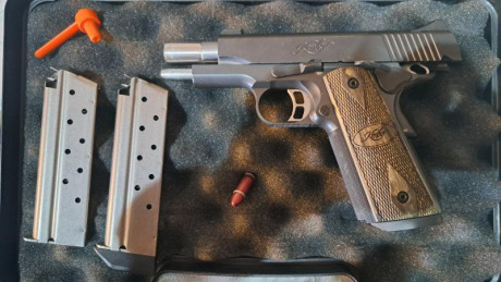 Pistola kimber en 9 mm pb en muy buen estado.
Ha disparado muy poco,
Se encuentra en Madrid
450 euros 02