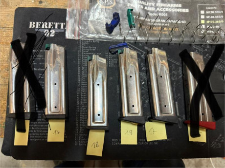 Buenas, vendo seis cargadores usados pero en perfecto funcionamiento de STI 2011.Segun el muelle que llevan 30