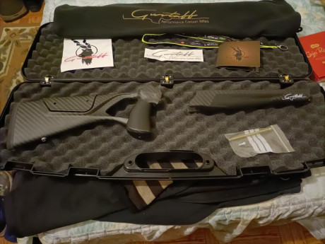 Culata de carbono,gustaff g8 ultimate,con empuñaduras antideslizantes GSG,válida para blaser r8 ultimate,nueva 02