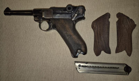 Vendo Luger P08 Erfurt en buen estado. La he utilizado en la modalidad de histórico-militar, pero por 11