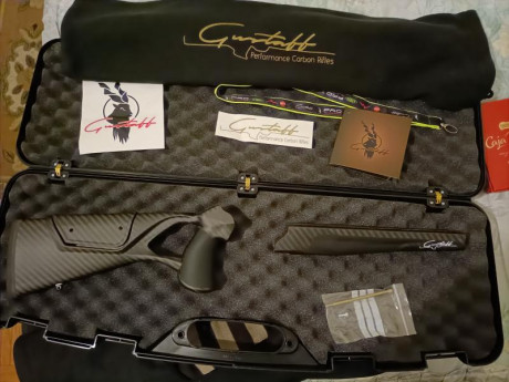 Culata de carbono,gustaff g8 ultimate,con empuñaduras antideslizantes GSG,válida para blaser r8 ultimate,nueva 02