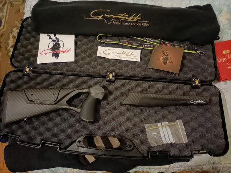 Culata de carbono,gustaff g8 ultimate,con empuñaduras antideslizantes GSG,válida para blaser r8 ultimate,nueva 02