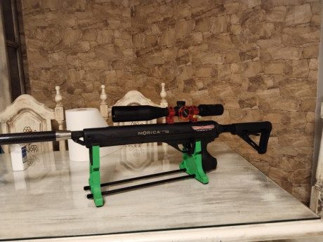 Pongo a la venta ,la carabina de Norica con sistema ,antiretroceso,como la veis en las fotos ,su precio 52