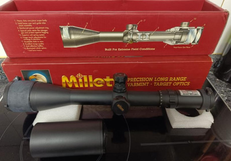 En venta varios visores por exceso

 Visor Millet LRS 6-25x56 Buck Shot
 
    Nuevo
    Retícula Mildot
 02