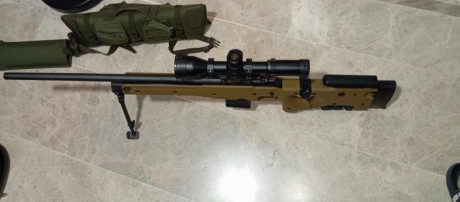 Rifle Remington 700 cañón de 61 roscado, cerrojo con pera táctica, disparador afinado de casa, chasis 02