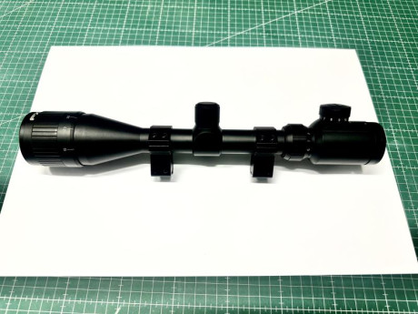 Se vende visor FX 3-12x44 con retícula iluminada ideal para carabinas, perfecto estado, sólo ha estado 00