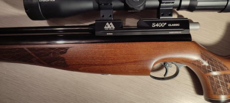 Air Arms s400f 5.5
Su estado es nuevo, la compré el año pasado nueva, tengo factura, pero no sé ha llegado 00