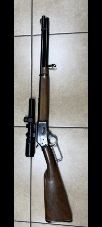 Rifle palanquero marca Marlin modelo 1894 ,calibre 44 remington magnun , cañon de 51 cm , estriado micro 00