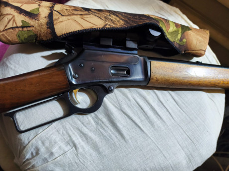 Rifle palanquero marca Marlin modelo 1894 ,calibre 44 remington magnun , cañon de 51 cm , estriado micro 12