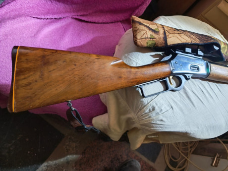 Rifle palanquero marca Marlin modelo 1894 ,calibre 44 remington magnun , cañon de 51 cm , estriado micro 10