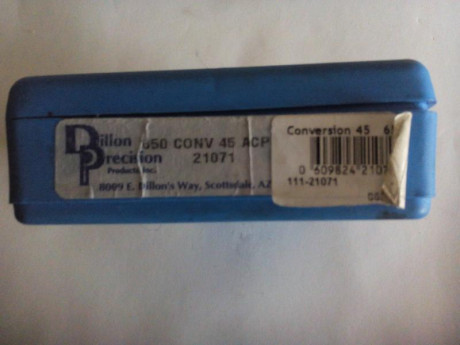Hola.
Vendo kit conversión  calibre 45 ACP para prensa DILLON 650 XL
completo y en muy buen estado
Precio 00