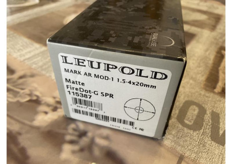 Por no darle uso, pongo a la venta este magnífico visor Leupold, en estado absolutamente impoluto, con 02