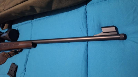 Se pone a la venta esta carabina del calibre 17 hmr. Se trata de una Ceska 457 Lux equipada con unas monturas 12