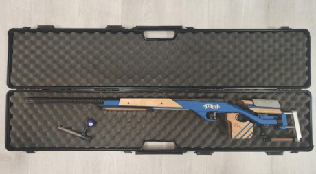 Se vende Walther kk300 preparada para Fclass (con base de 3" en el guardamanos). Se vende por haber 00