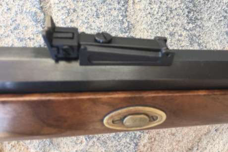 THOMSON CENTER HAWKEN CALIBRE .45
CAÑÓN PAVÓN. HERRAJES DE LATÓN Y MADERAS AL ACEITE. 
GUIADO EN “AE”.
FABRICADO 20