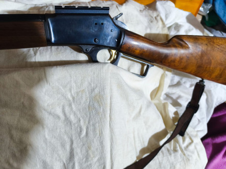 Rifle palanquero marca Marlin modelo 1894 ,calibre 44 remington magnun , cañon de 51 cm , estriado micro 02