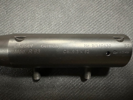 Disponible:
Cañon Blaser calibre 9,3x62 en perfecto estado..
900€ 01
