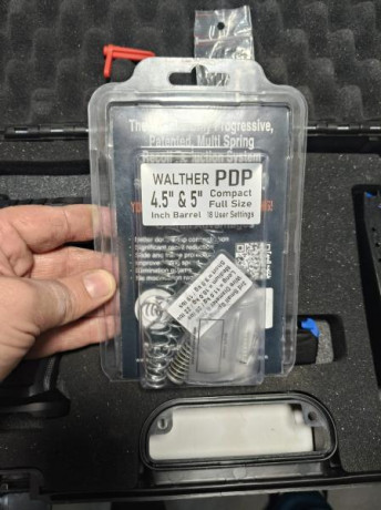 Vendo Walther PDP mach SF 5" con juego de muelles de corredera, muelle de gatillo cambiado.
Es el 12