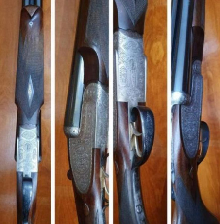 En Venta Escopeta Paralela Union Armera GRULLA mod. 21Special Gama Alta, Calibre 12, Cañon de 71 con 3* 01