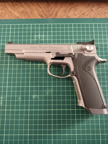 Vendo SW Target Champion 9mm Performance Center.
De las importadas por Wischo.
Tres cargadores
Cacha original 00