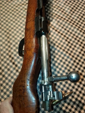 Buenos días : En venta rifle Máuser steyr 1912, chileno con bayoneta, calibre 308W, guiado en D .
A salido 11