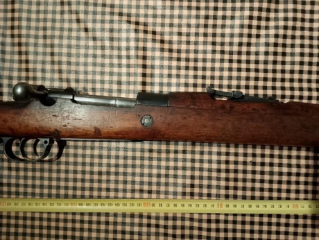 Buenos días : En venta rifle Máuser steyr 1912, chileno con bayoneta, calibre 308W, guiado en D .
A salido 10