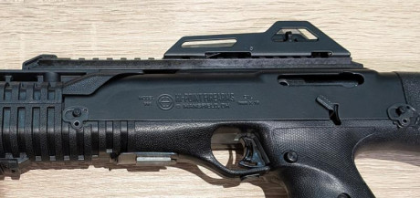Muy buenas,

Vendo carabina Hi-Point 995TS del 9mm, se entrega con 3 cargadores, todos ellos de 10 balas 01