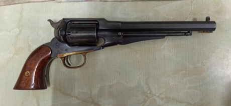Se vende revólver de avancarga Remington New Model Army cal. 44. marca ASM. Prácticamente nuevo, guiado 02