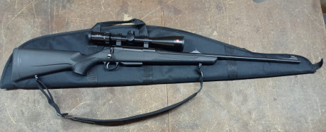 Vendo rifle de cerrojo Tikka t3x Lite (sintético) en calibre 270wsm, del año 2022.
Incluye monturas fijas 00