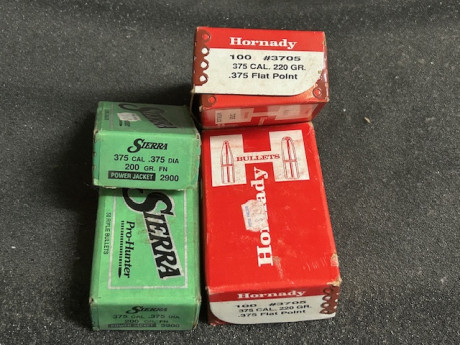 Se venden puntas: 
-500 Sierra .30 168 GR HPBT Match, 300 euros
-1000 Lapua .30 185 Gr OTM Scenar GB43, 00