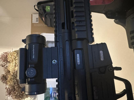 Tengo una carabina calibre 22 nueva comprada este año sin usar, con cargador de 25 balas.
Viene con punto 22