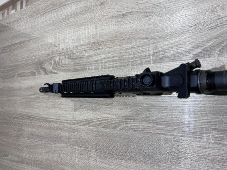 Hola ! 
Pongo a la venta esta maravilla !! HK 416 .22 bien conocida !
Un cargador.
Precio: 850€ algo negociable. 11